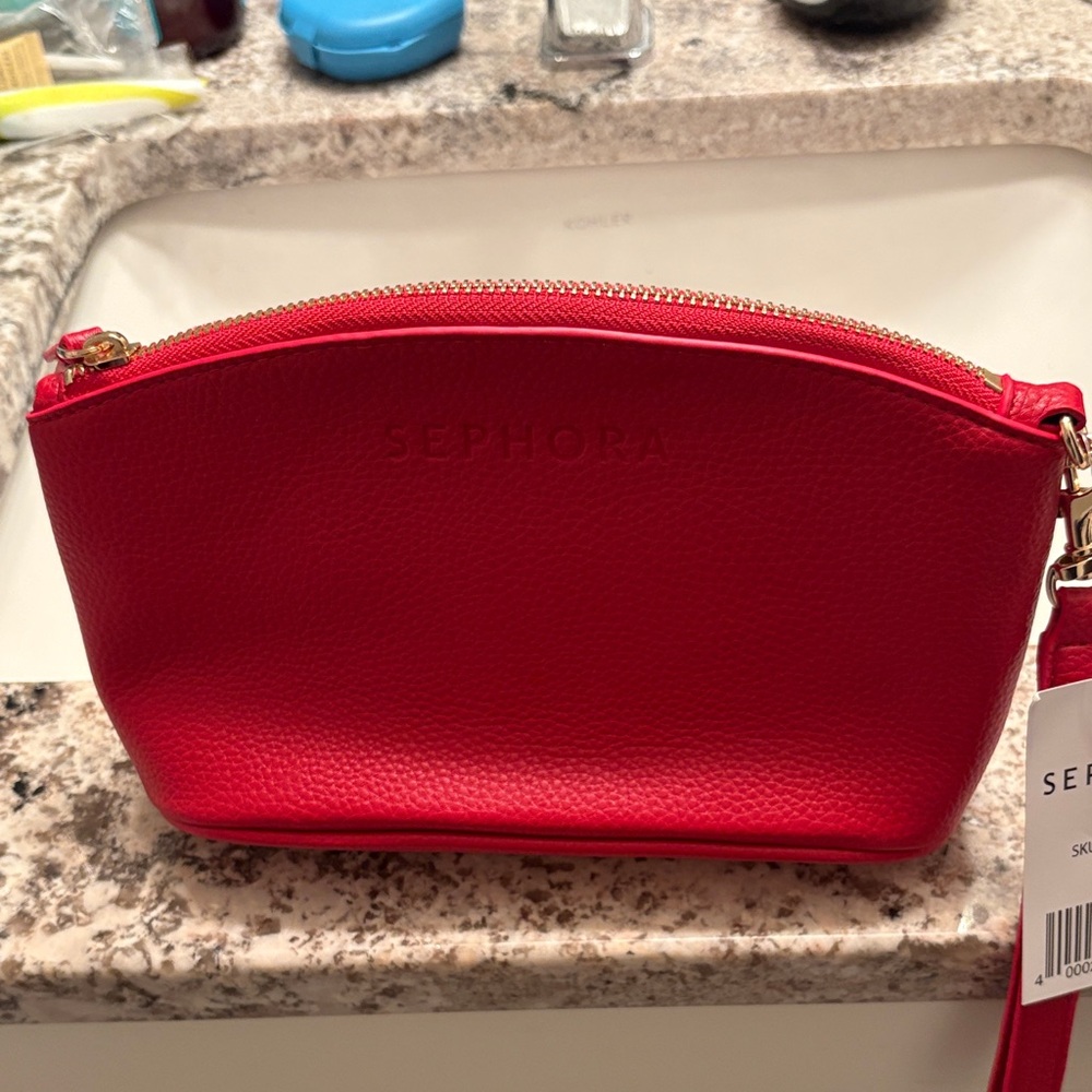 Sephora Red Cosmetic Bag